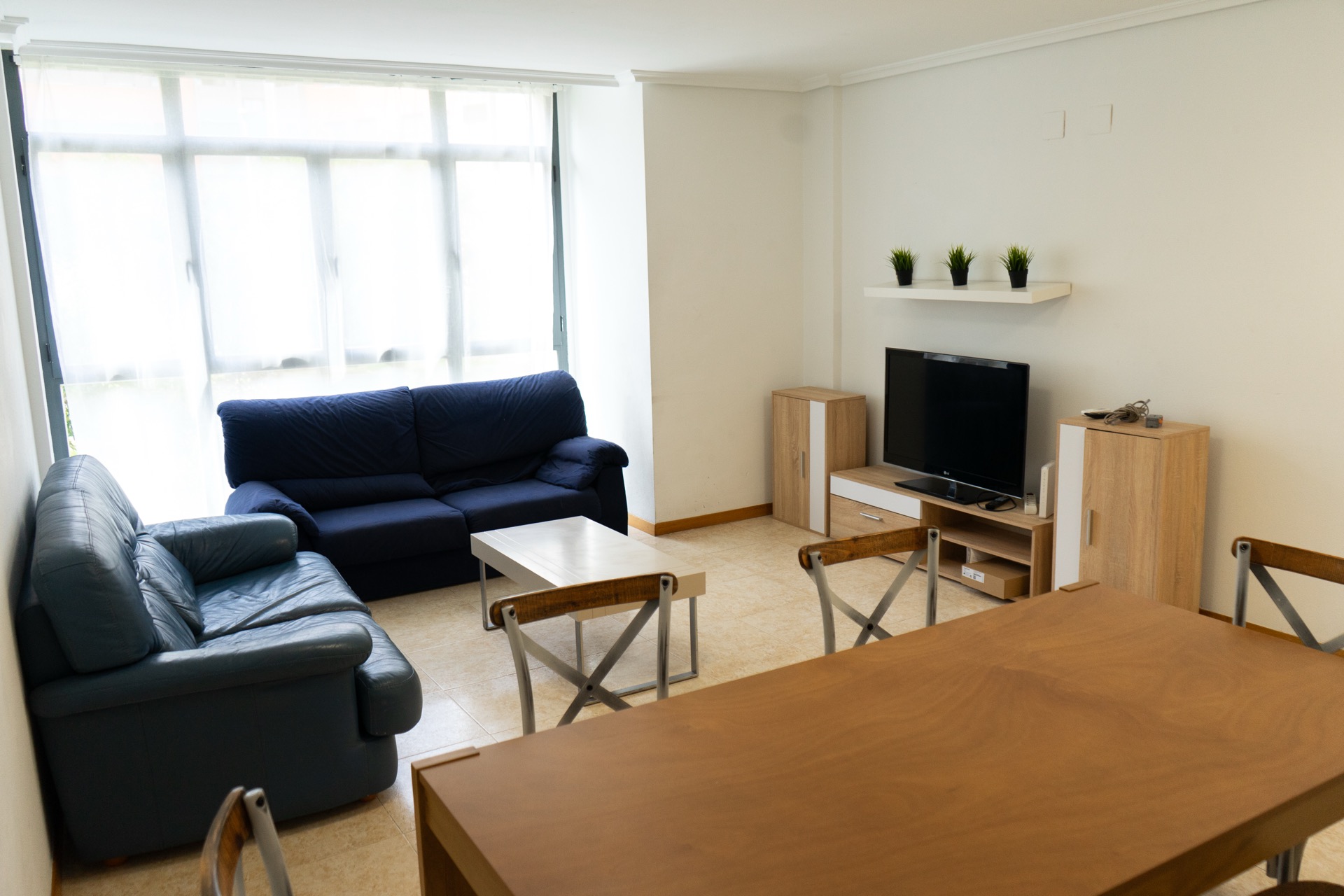A living area in the FC Odisea player apartments