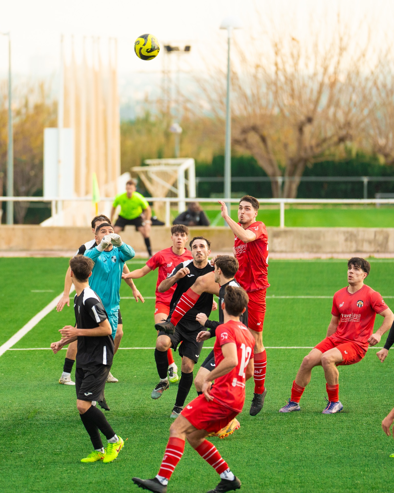 Un equipo del FC Odisea en el campo